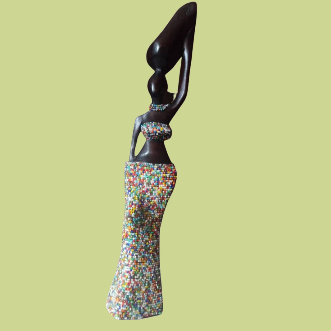 Lady Olamma on clothed beads