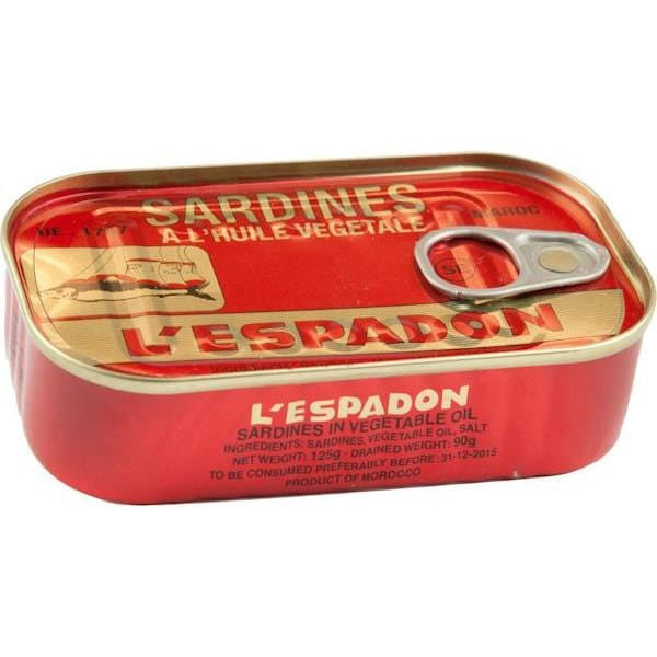 Sardines L'espadon Vegetable Oil