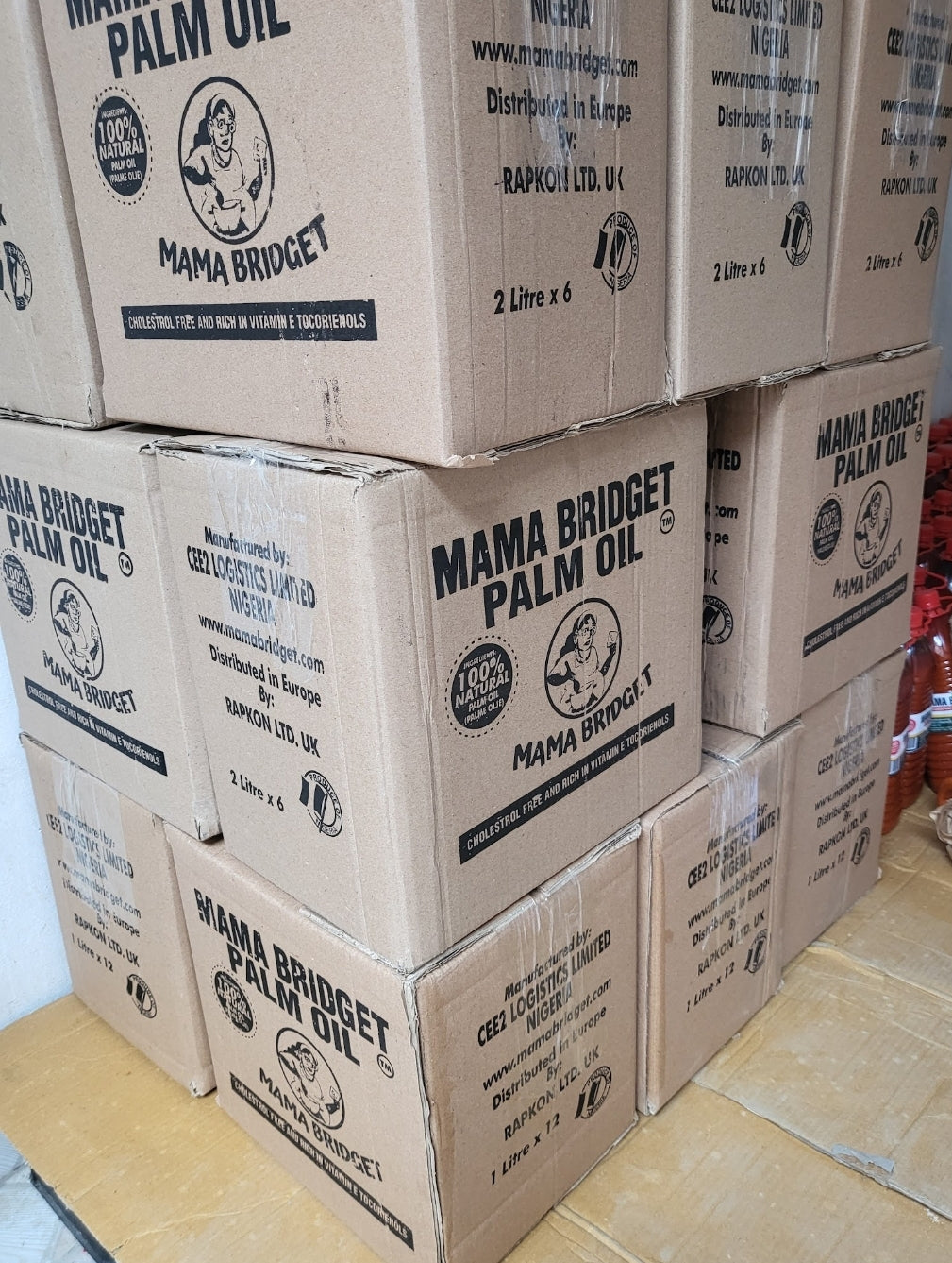 Mama Bridget Nigerian Palm Oil 6x2L