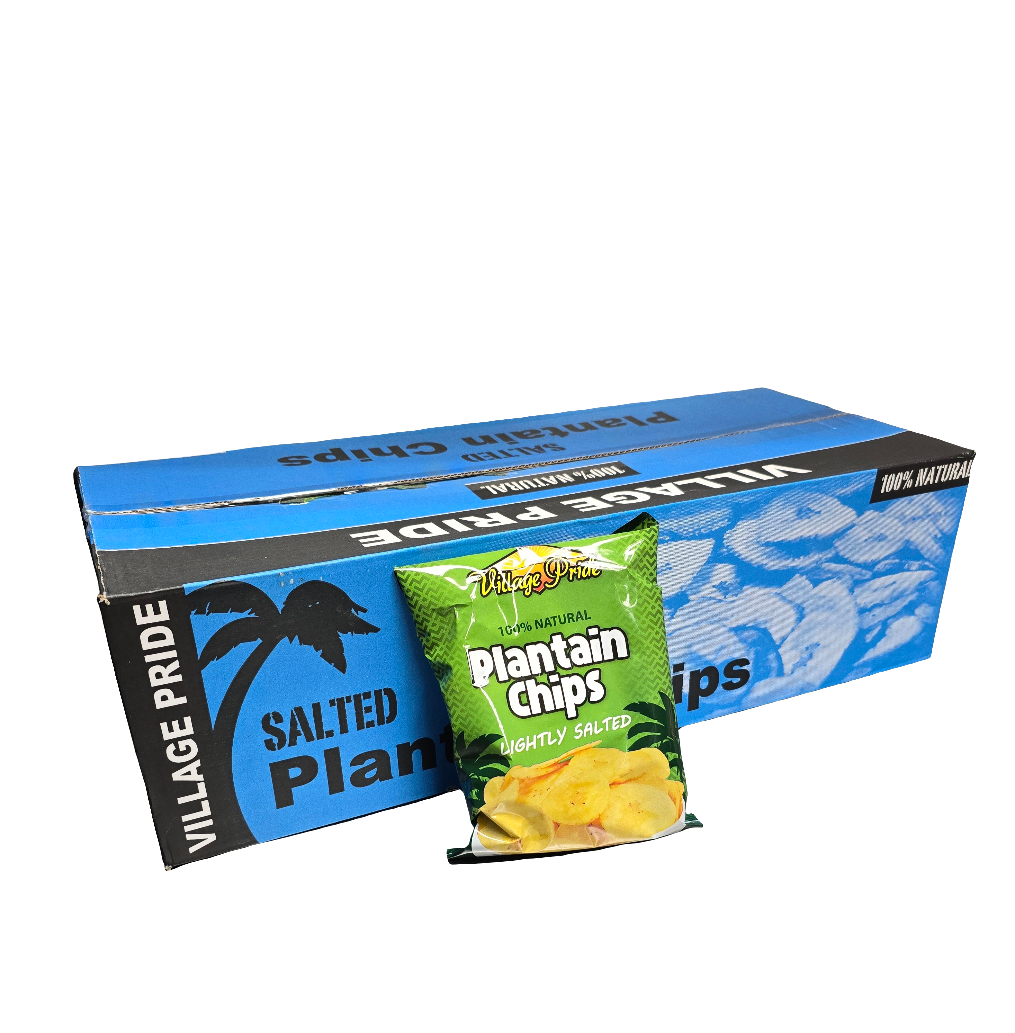 Village Pride Salted Plantain Chips 24x70g
